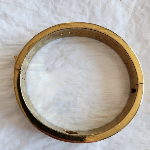 CHRISTMAS SALES EVENT Kate Spade Hole Punch Pearlescent Bangle Bracelet, Cream - Picture 3 of 3